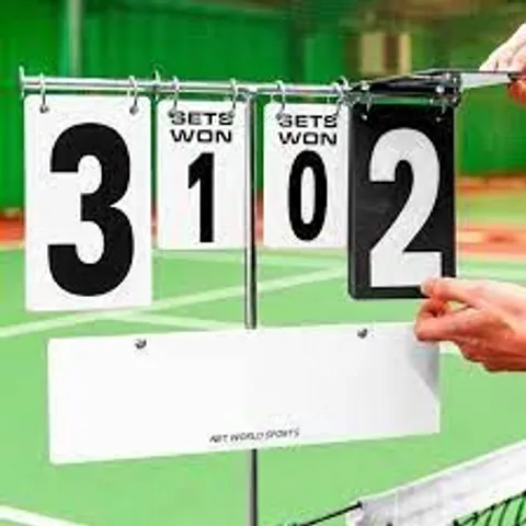 BOXED VERMONT TENNIS POST SCOREBOARD 