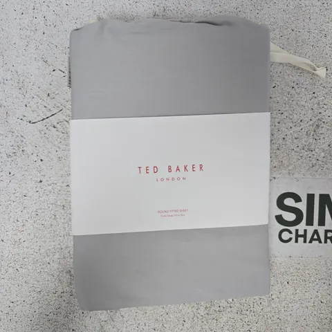 TED BAKER PLAIN DYE 100% COTTON FLAT SHEET - DOUBLE