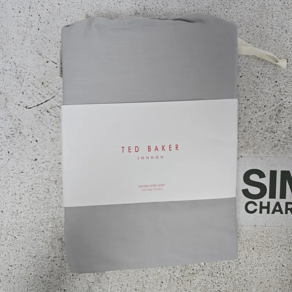 TED BAKER PLAIN DYE 100% COTTON FLAT SHEET - DOUBLE
