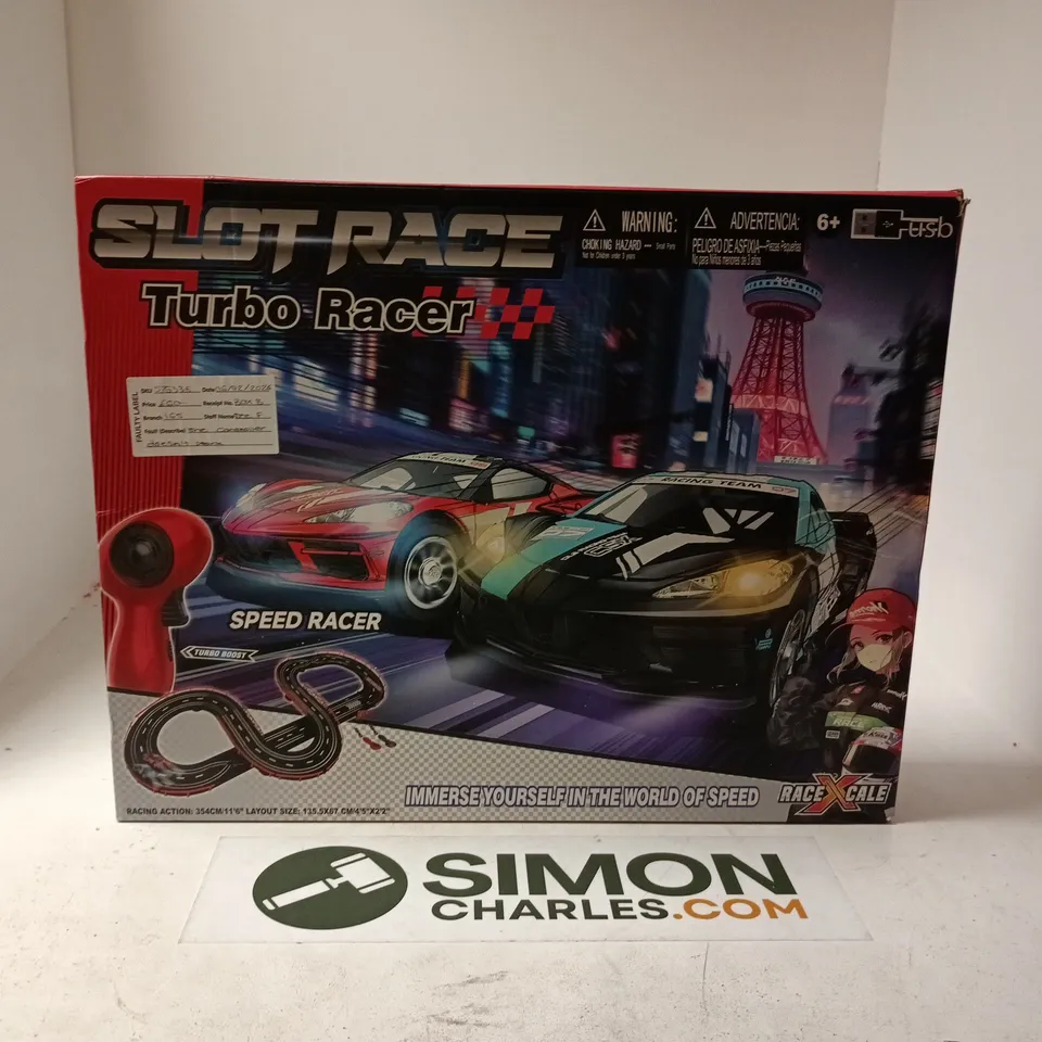 Slot Race Turbo Racer – Slot Car Racing Set (Boxed)