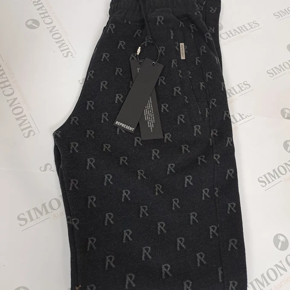 REPRESENT INTARSIA INITIAL SWEATPANTS SIZE XS