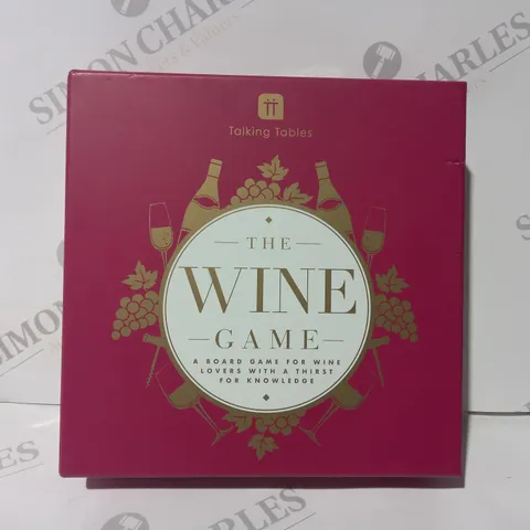 BOXED TALKING TABLES THE WINE GAME BOARD GAME