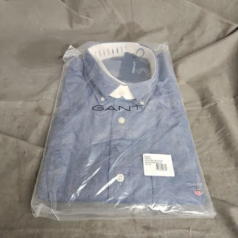 BAGGED GANT REGULAR OXFORD SHIRT IN EVENING BLUE SIZE XL