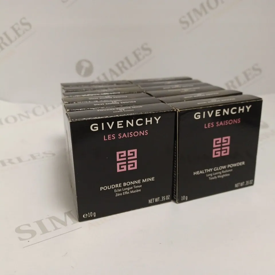 APPROXIMATELY 12 X GIVENCHY LES SAISONS HEALTHY GLOW POWDER #03 AMBRE SAISON 