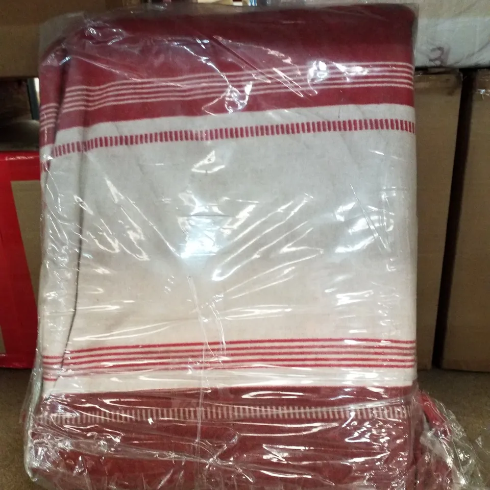 BETLEY BRUSHED COTTON STRIPED DUVET COVER SET WITH PILLOWCASES 