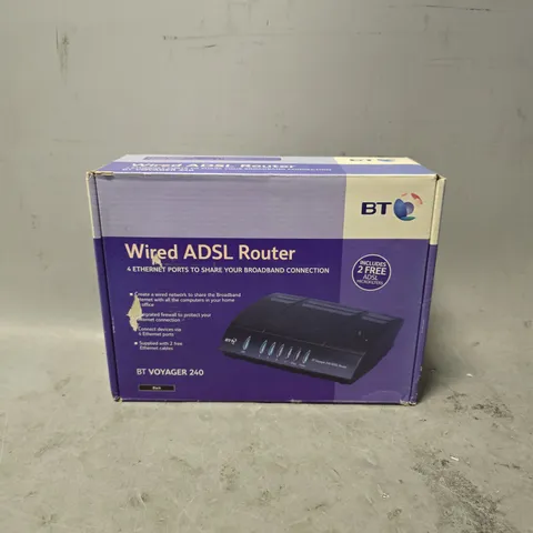 BOXED BT WIRED ADSL ROUTER VOYAGER 240