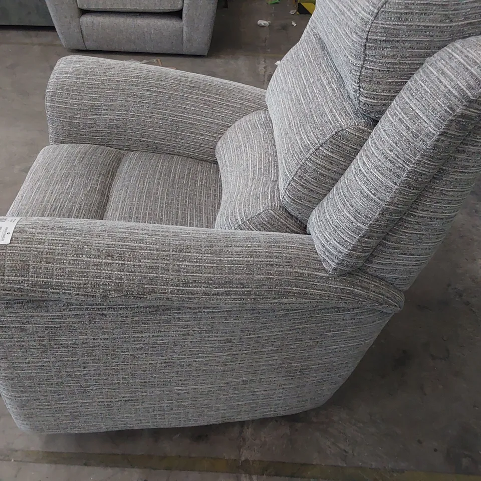 QUALITY BRITISH DESIGNER PARKER KNOLL COLORADO  EASY CHAIR GREY FABRIC