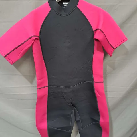 MOUNTAIN WAREHOUSE SHORTY WOMENS WETSUIT IN PINK/BLACK SIZE 16-18