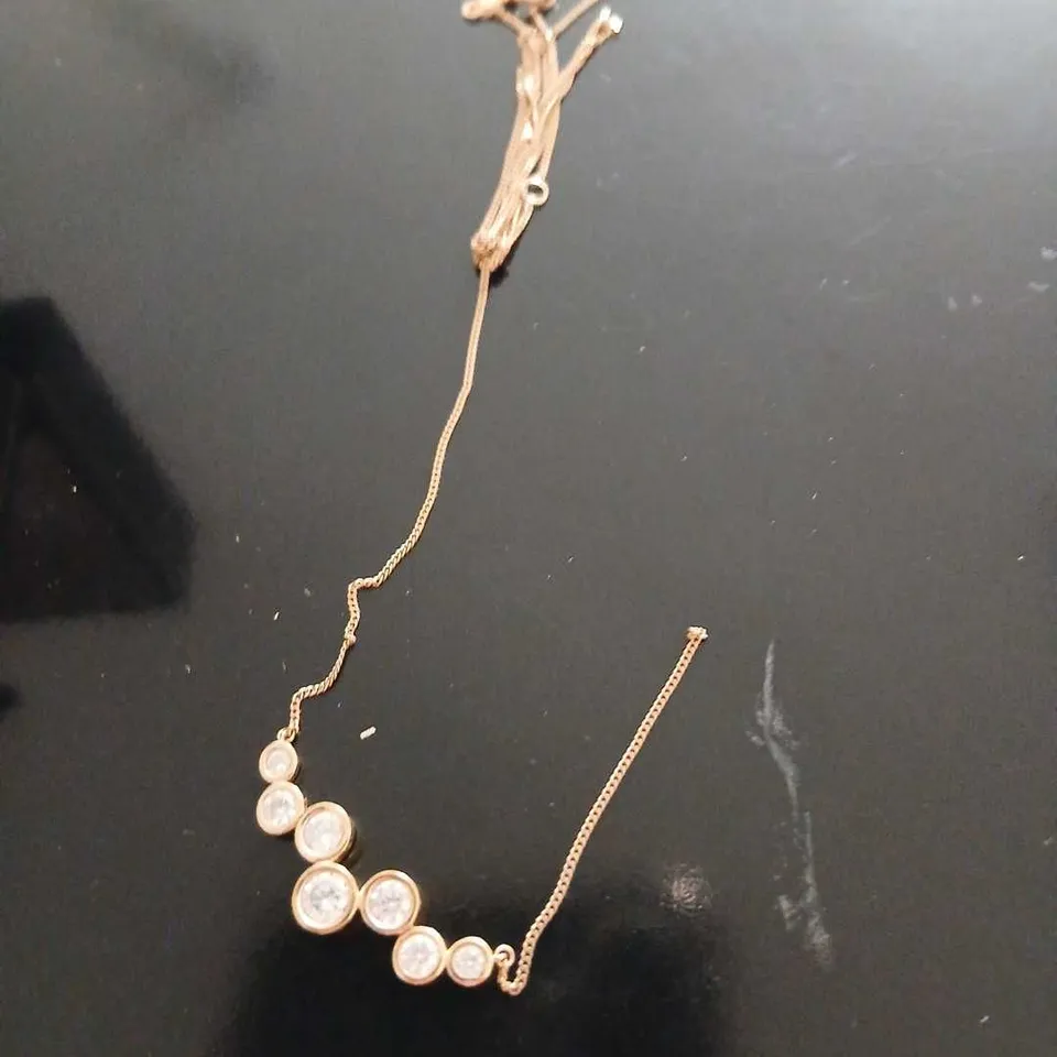 FIRE LIGHT 0.75CT LAB GROWN DIAMOND BUBBLE NECKLACE 9CT GOLD