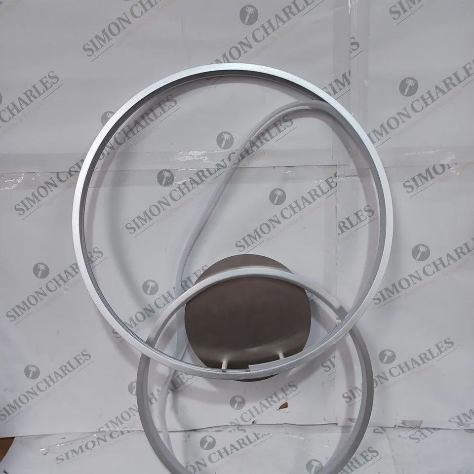 JOHN LEWIS DOUBLE HOOP INTEGRATED LED SEMI FLUSH - COLLECTION ONLY 