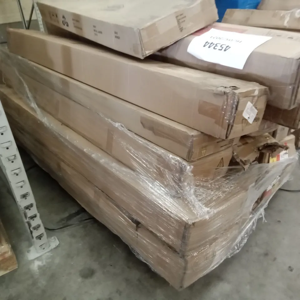 PALLET OF ASSORTED FLAT PACK FURNITURE PARTS