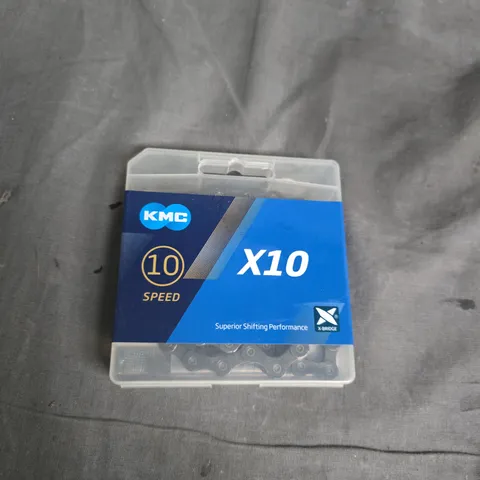 KMC X10 10-Speed Bicycle Chain in Plastic Case