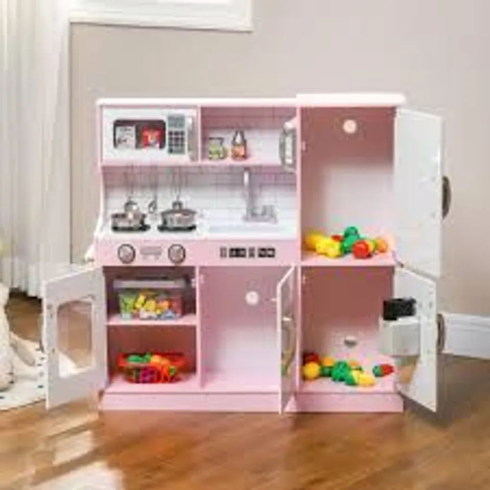 BOXED ANYLIA KIDS KITCHEN SET - PINK (1 BOX)