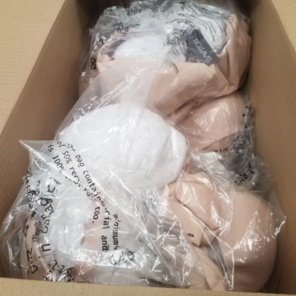 BOX CONTAINING APPROXIMATELY 12 BRAND NEW FIGLEAVES LATTE SMOOTHING SLIPS - SIZE 32F