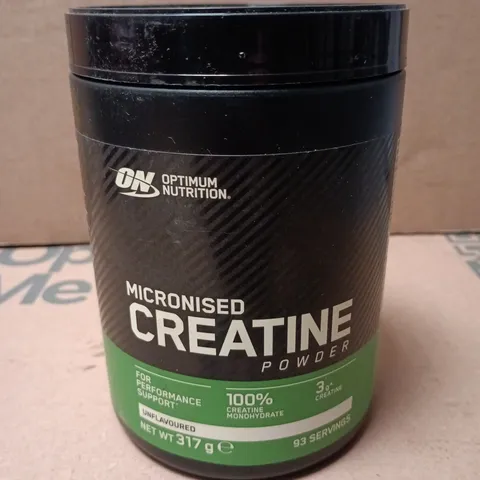 OPTIMUM NUTRITION MICRONISED CREATINE POWDER, UNFLAVOURED, 317 G