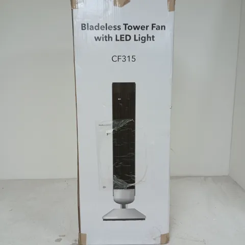 BOXED BLADELESS TOWER FAN WITH LED LIGHT (CF315)