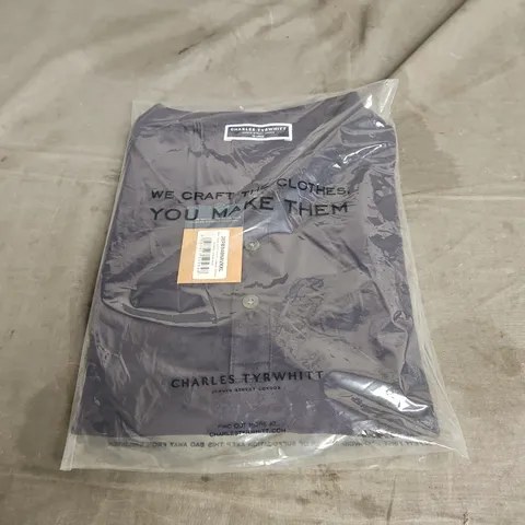 CHARLES TYRWHITT SHORT SLEEVE COTTON PIQUE POLO IN NAVY BLUE SIZE XXL