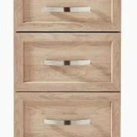 BOXED CAMBERLEY 3 DRAWER CHEST - LIGHT OAK