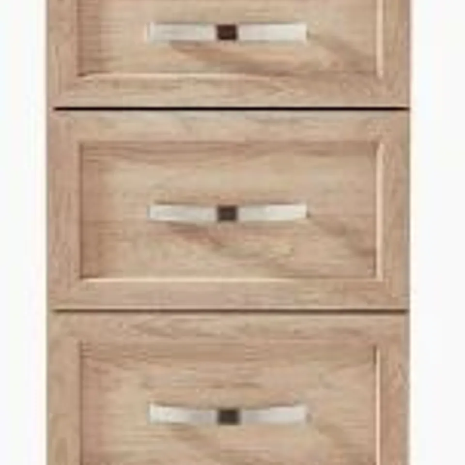 BOXED CAMBERLEY 3 DRAWER CHEST - LIGHT OAK RRP £79