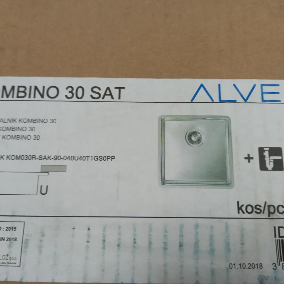 BOXED ALVEUS KOMBINO 30 KITCHEN SINK - 44X44CM