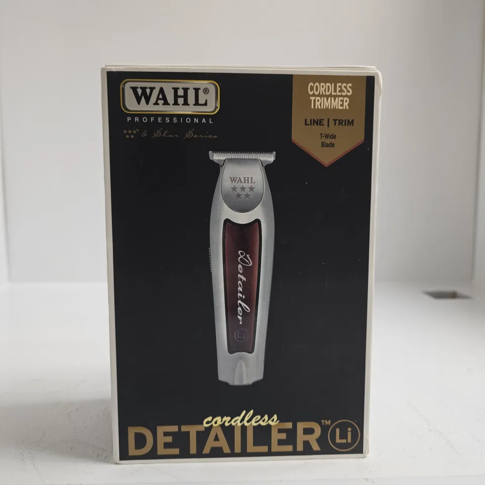 WAHL CORDLESS DETAILER LI – PROFESSIONAL GROOMING TRIMMER (BOXED)