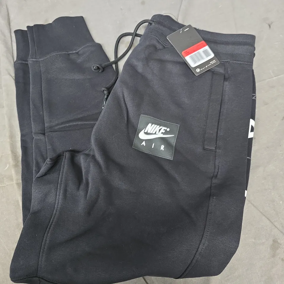 NIKE AIR CUFF BOTTOM JOGGERS IN BLACK - LARGE