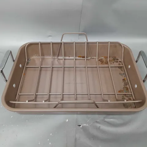 COOK'S ESSENTIALS NON-STICK ROASTER & RACK