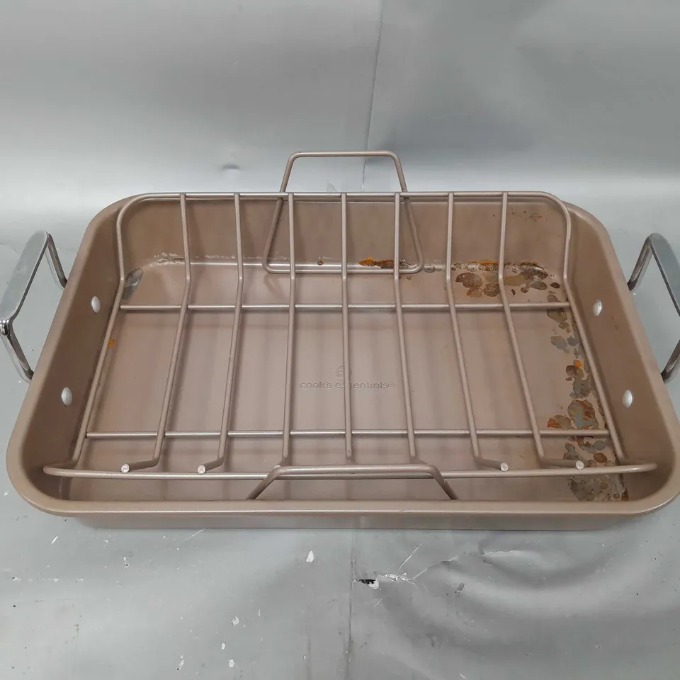 COOK'S ESSENTIALS NON-STICK ROASTER & RACK