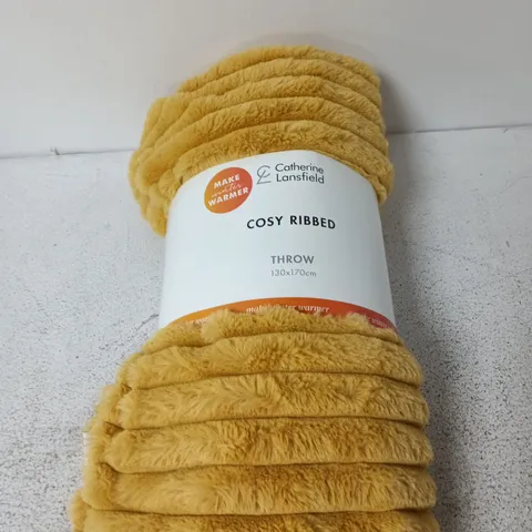 CATHERINE LANSFIELD COSY RIBBED THROW RANGE