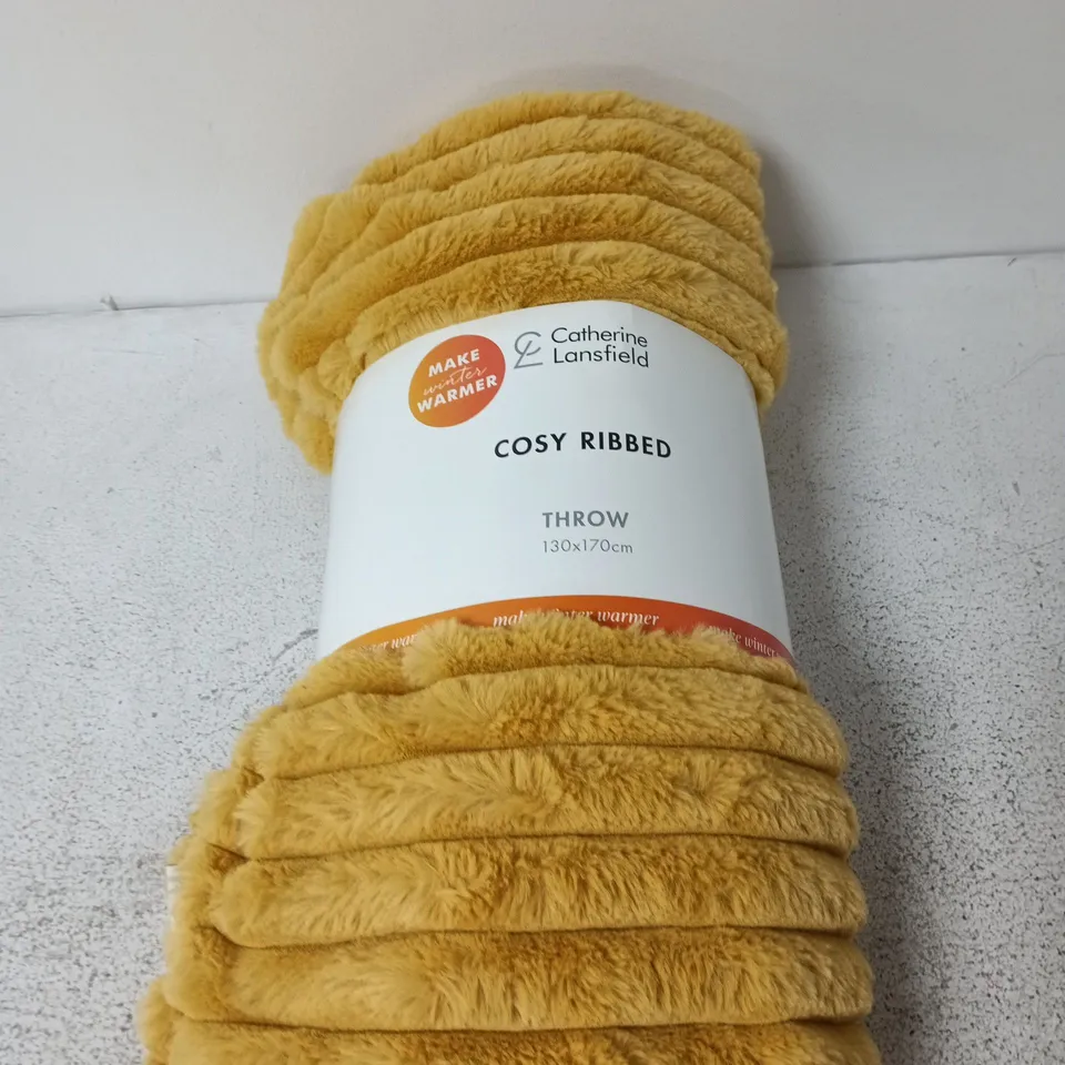 CATHERINE LANSFIELD COSY RIBBED THROW RANGE