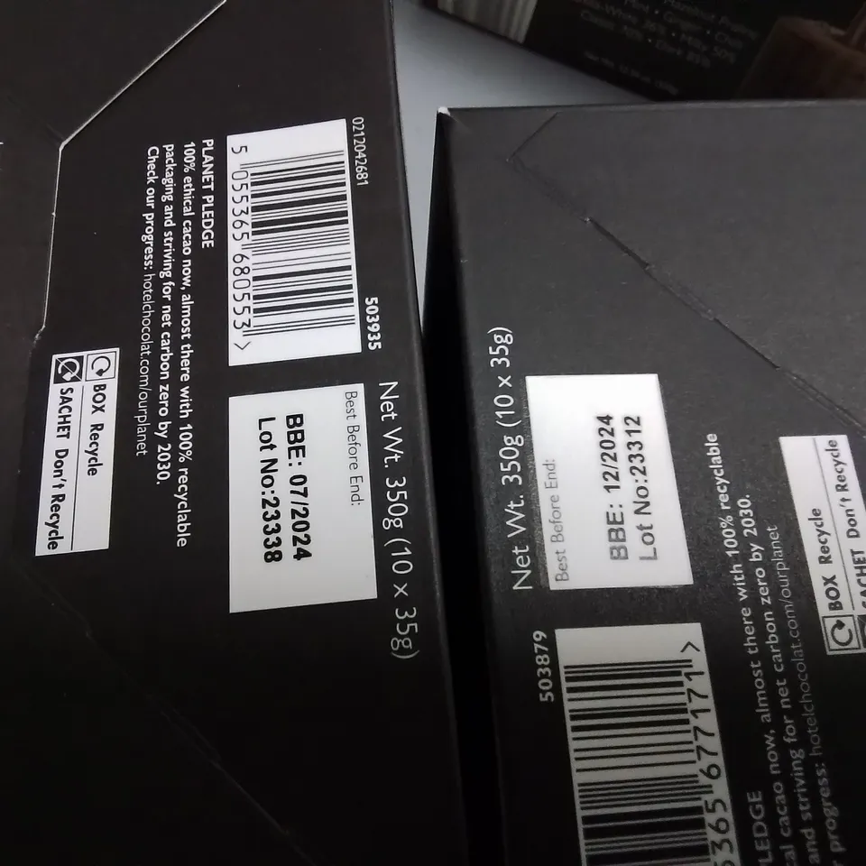 LOT OF 4 HOTEL CHOCOLAT SELECTION BOXES