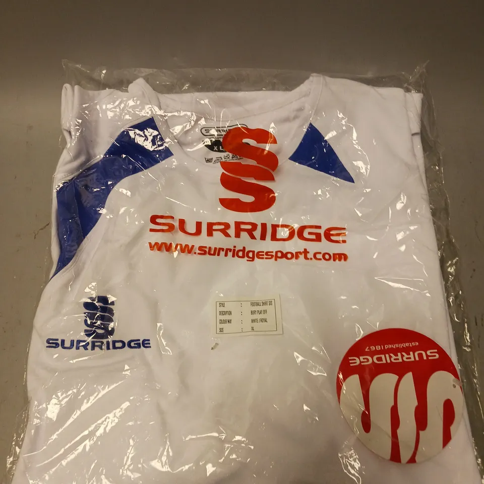 APPROXIMATELY 10 SURRIDGE MENS LONG SLEEVED FOOTBALL SHIRTS - XL