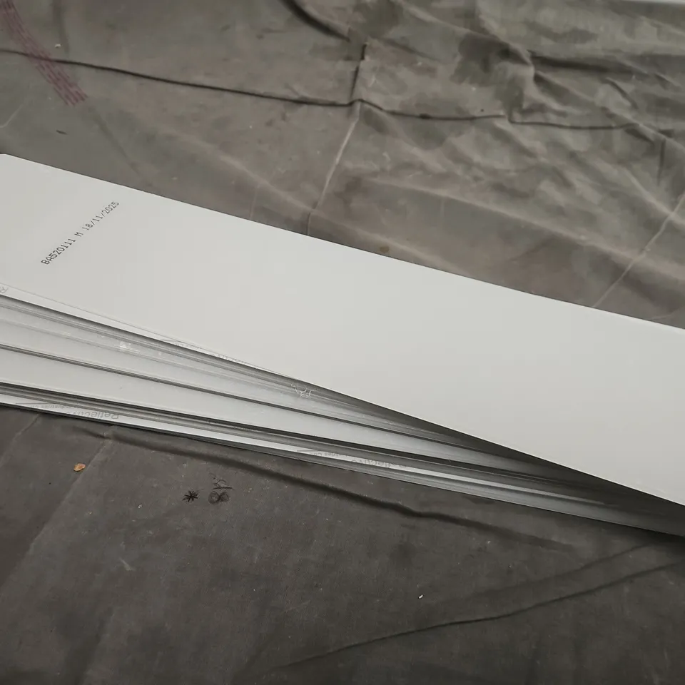 LOT OF 10 BLANK WHITE  LICENSE PLATES 