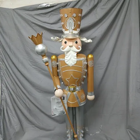 INLIT GIANT NUTCRACKER GOLD/SILVER - COLLECTION ONLY 