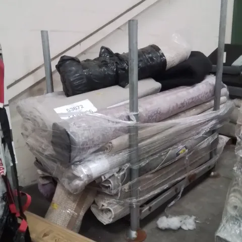 STILLAGE OF APPROXIMATELY 18 QUALITY DESIGNER RUGS