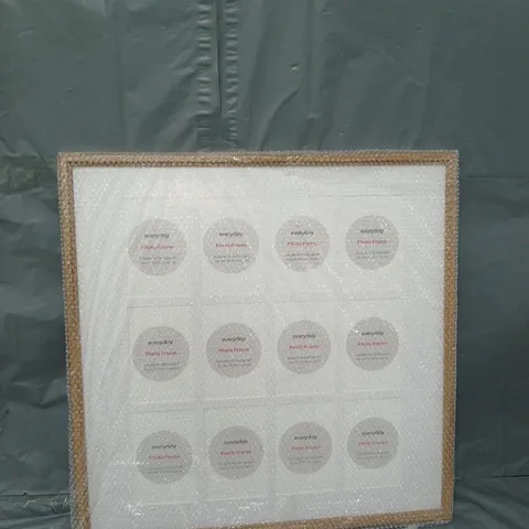 12-PHOTO GALLERY FRAME IN NATURAL
