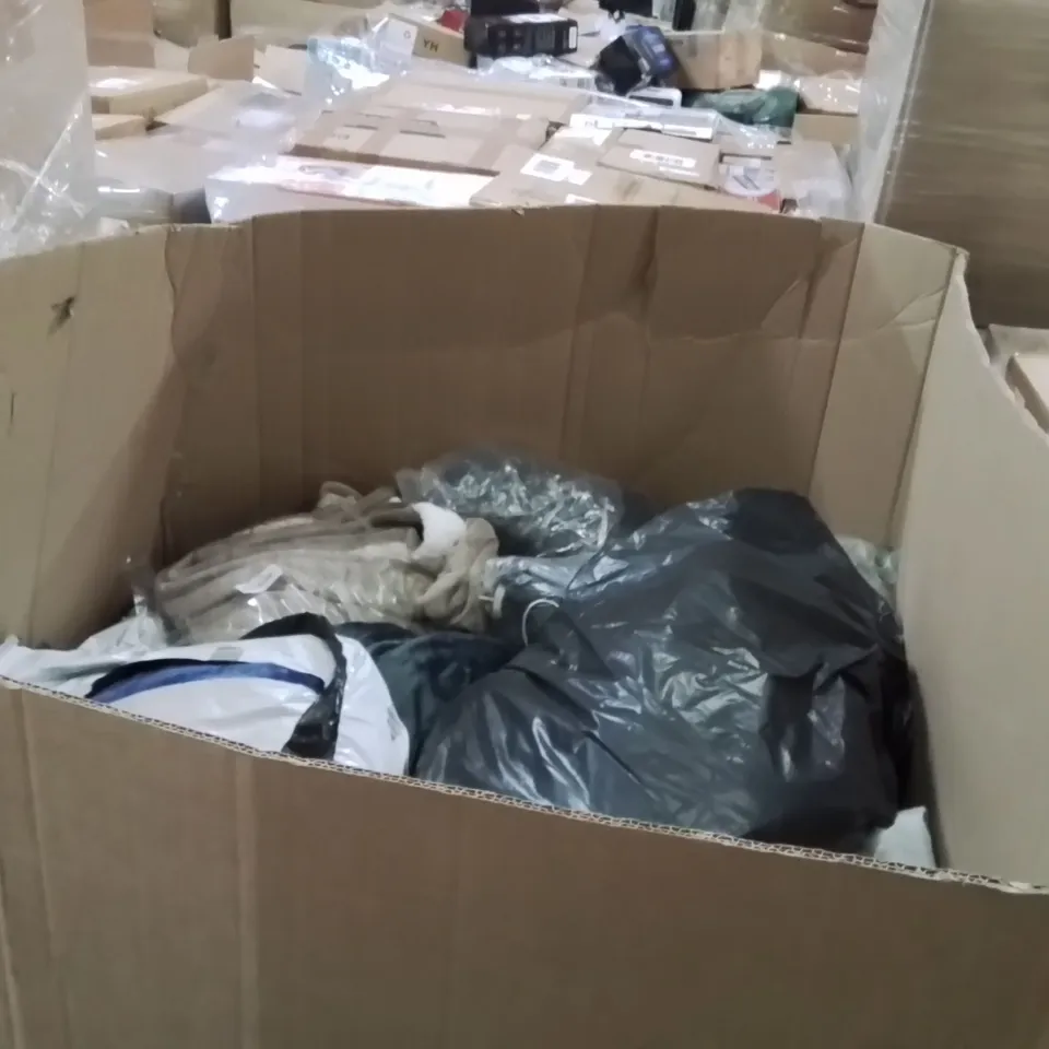 PALLET CONTAINING A LARGE QUANTITY OF HEATED BLANKETS