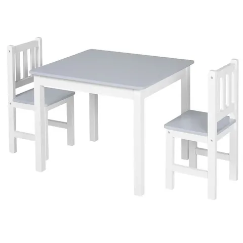 BOXED KIDS ROUND PLAY OR ACTIVITY TABLE AND CHAIR SET