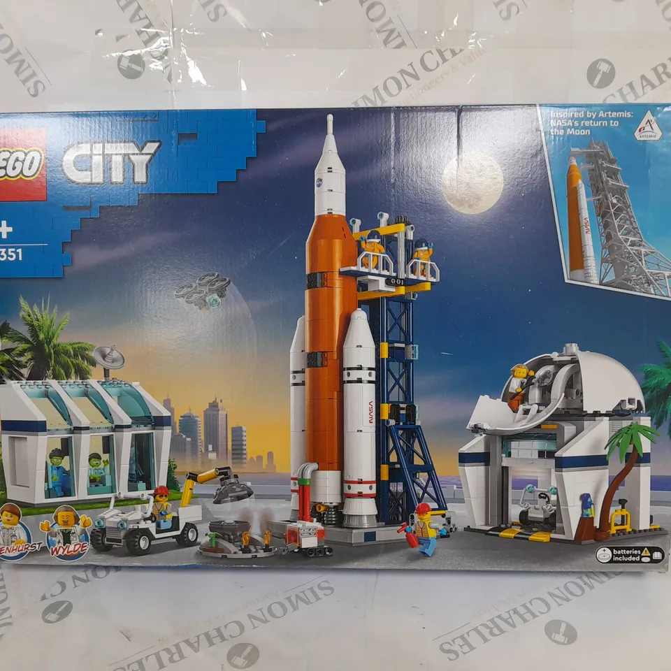 BOXED LEGO CITY ROCKET LAUNCH CENTRE 60351 BUILDING KIT RRP £129.99