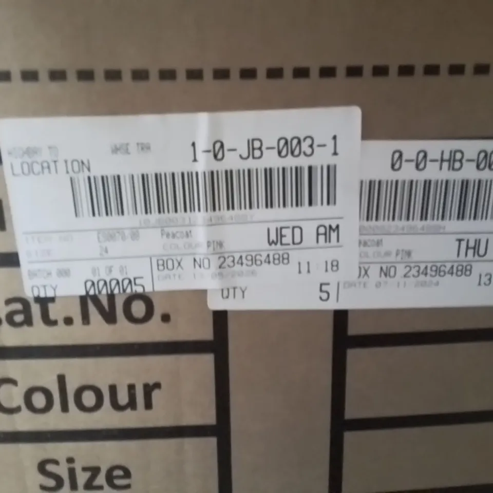 BOXED BRAND NEW APPROXIMATELY 5 JD WILLIAMS PEACOAT PINK SIZE 24