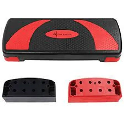 BOXED ACTIVE FOREVER STEPPERS FOR EXERCISE 3 LEVELS - BLACK/RED