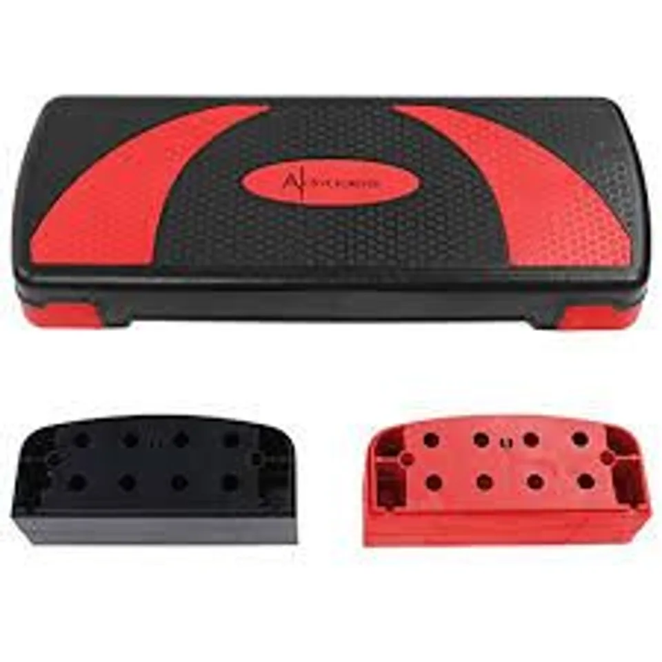 BOXED ACTIVE FOREVER STEPPERS FOR EXERCISE 3 LEVELS - BLACK/RED