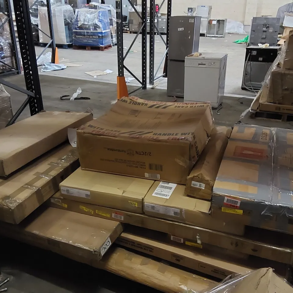 PALLET TO CONTAIN A LARGE ASSORTMENT OF FURNITURE PARTS 