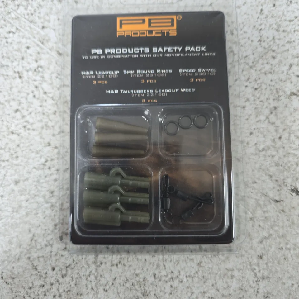 TOTE OF APPROXIMATELY 12 ASSORTED ITEMS TO INCLUDE: PB PRODUCTS SAFETY PACK