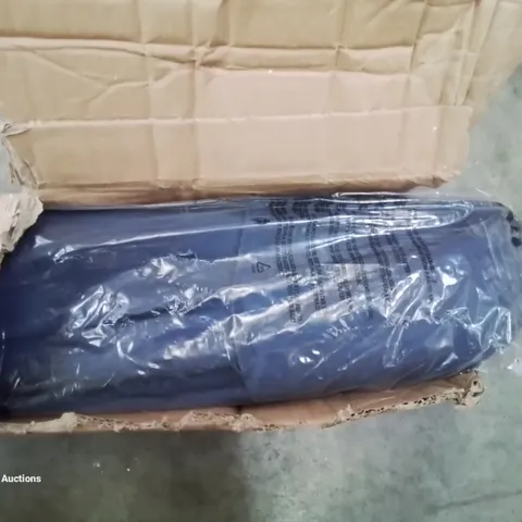 A BOXED BLUE PARASOL