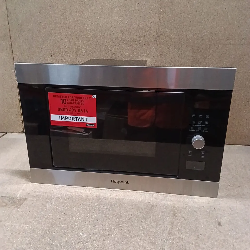 HOTPOINT BUILT-IN MICROWAVE WITH GRILL, MF25GIXH - STAINLESS STEEL