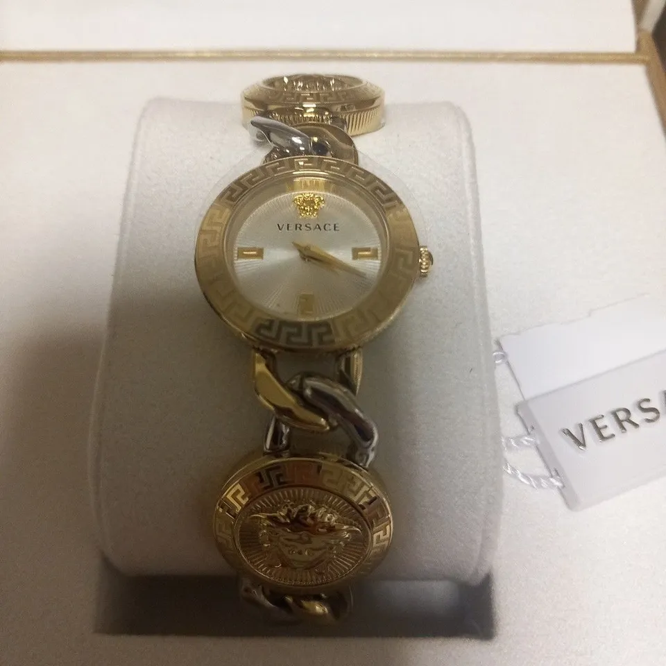 BOXED VERSACE STUD ICON LADIES WRIST WATCH
