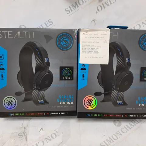 STEALTH C6-100 STEREO GAMING HEADSET & STAND - BLUE