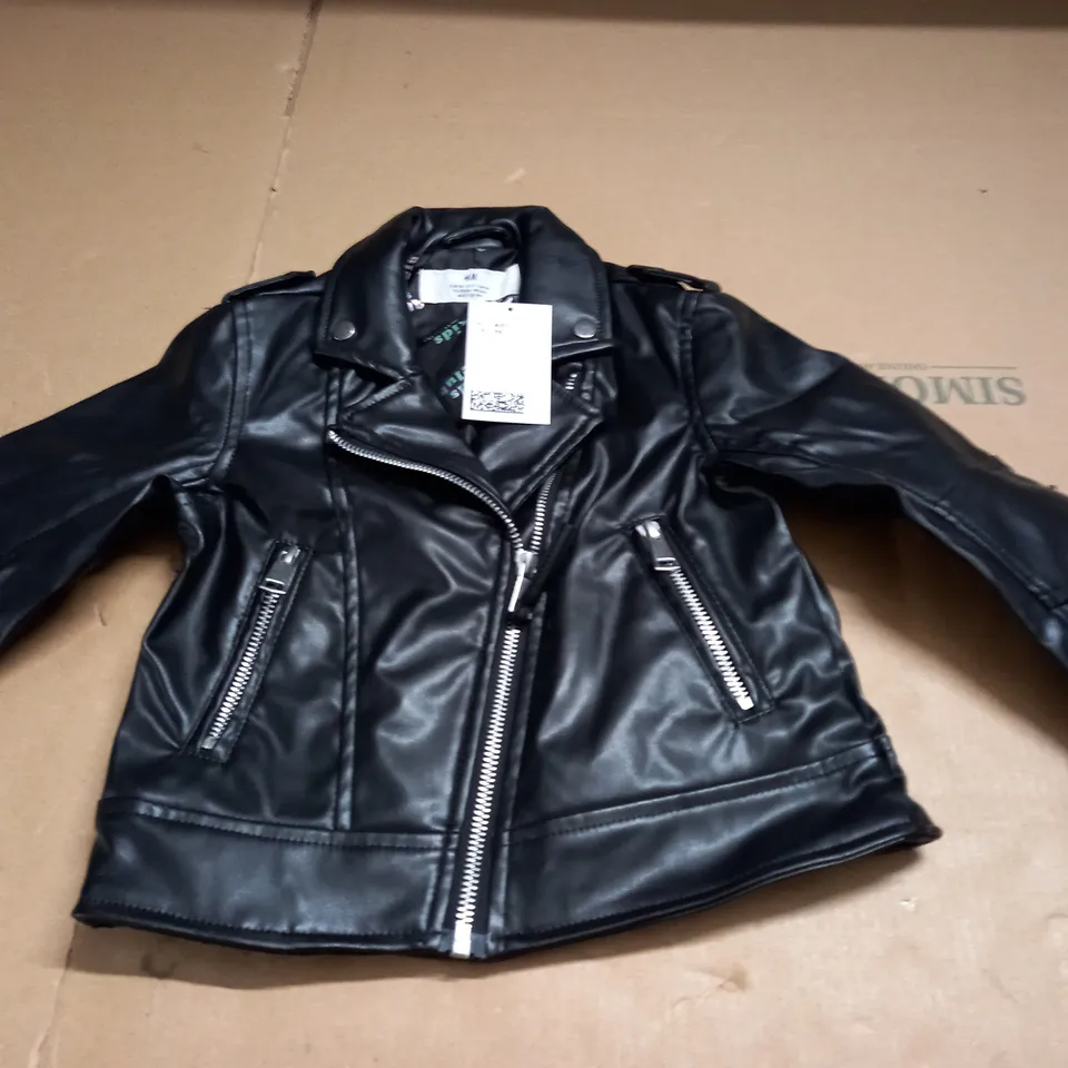 H&M BIKER STYLE KIDS JACKET - 4-5 YRS