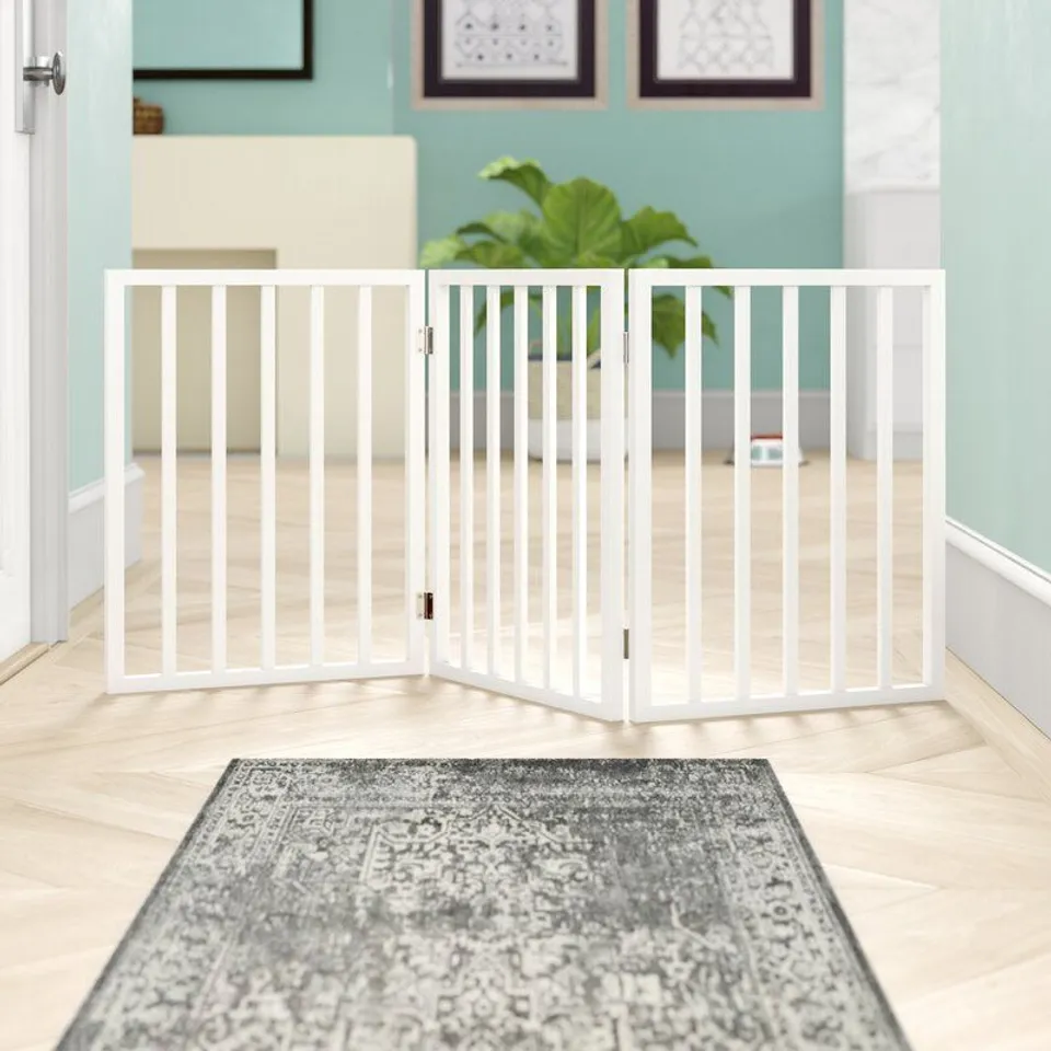 PET MAKER - BOXED DEMETER FREESTANDING PET GATE - WHITE